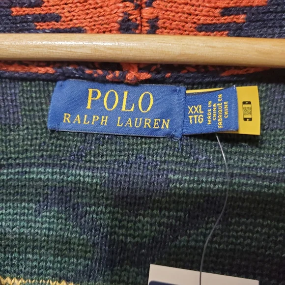 S O L D.Polo Ralph Lauren Southwestern Aztec Native Multi Shawl Cardigan Sweater - Picture 4 of 12